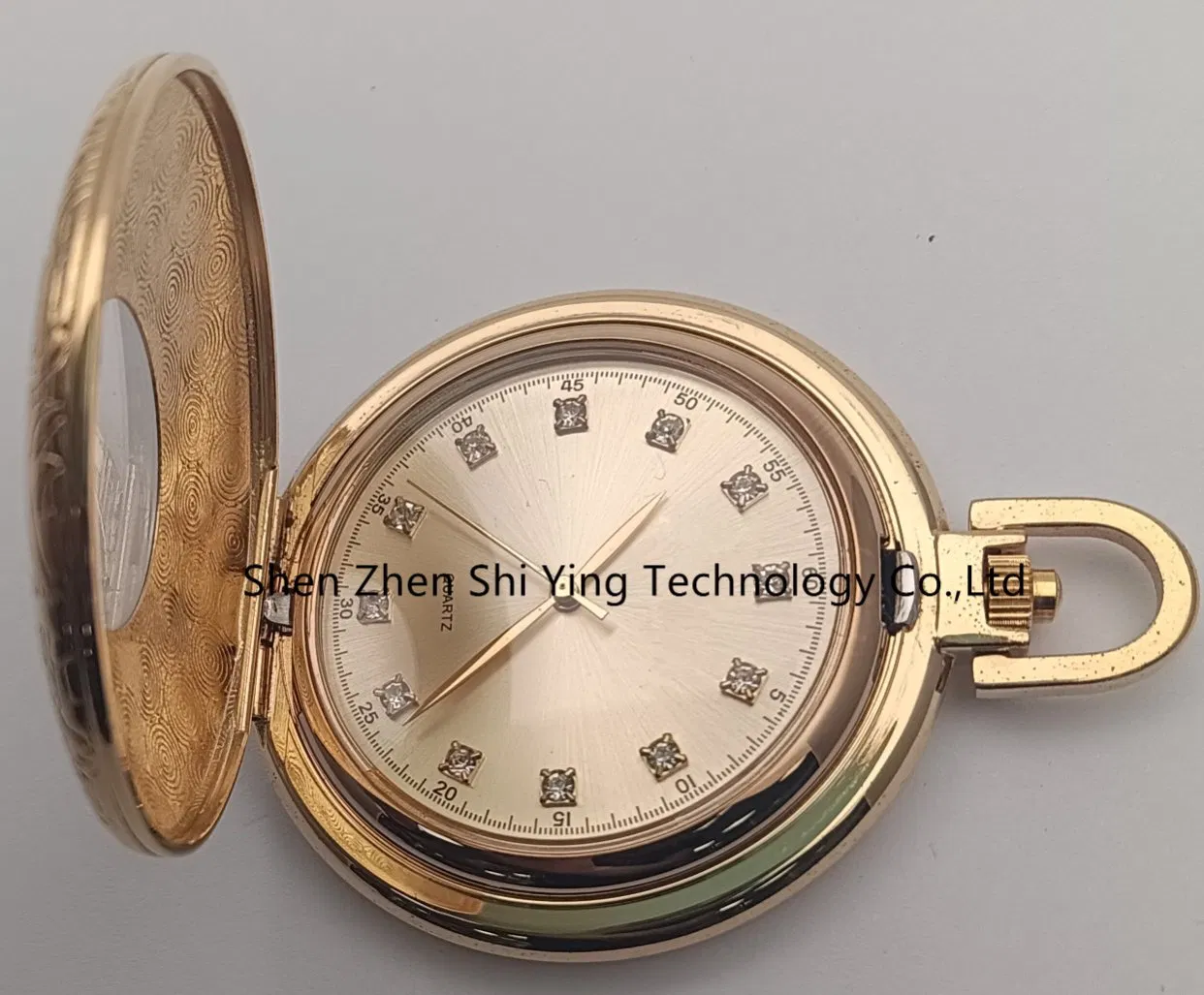 Custom Quartz Pocket Watch with Chain