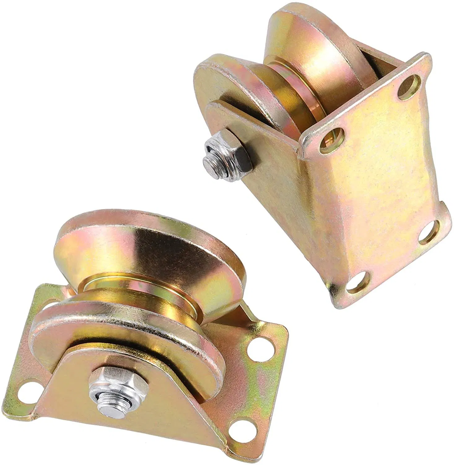 Groove Wheels with Bearings Color Zinc Track Wheel 50mm 60mm Diameter Sliding Gate Roller