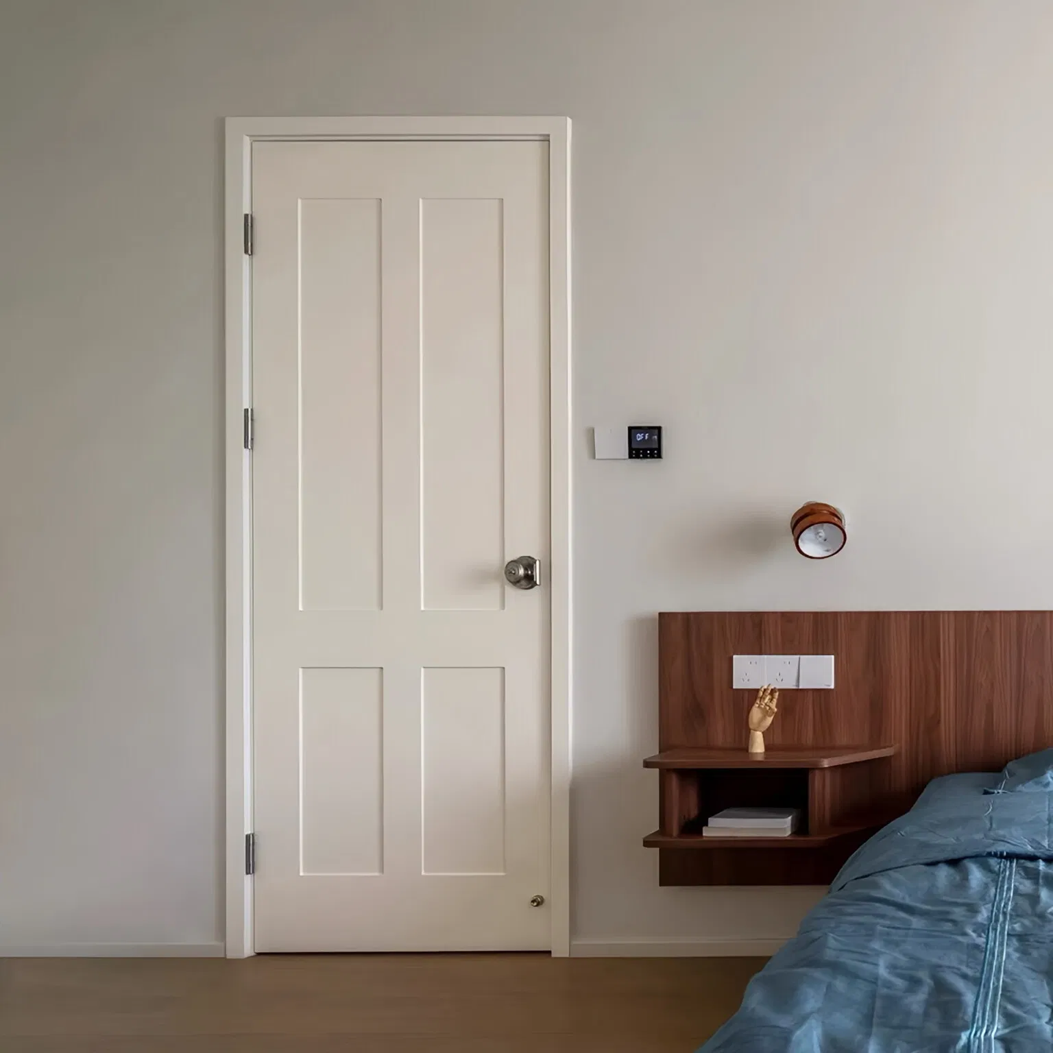 Solid Oak Teak Room Bathroom Modern House Internal Interior Wooden Lacquered Panel Door