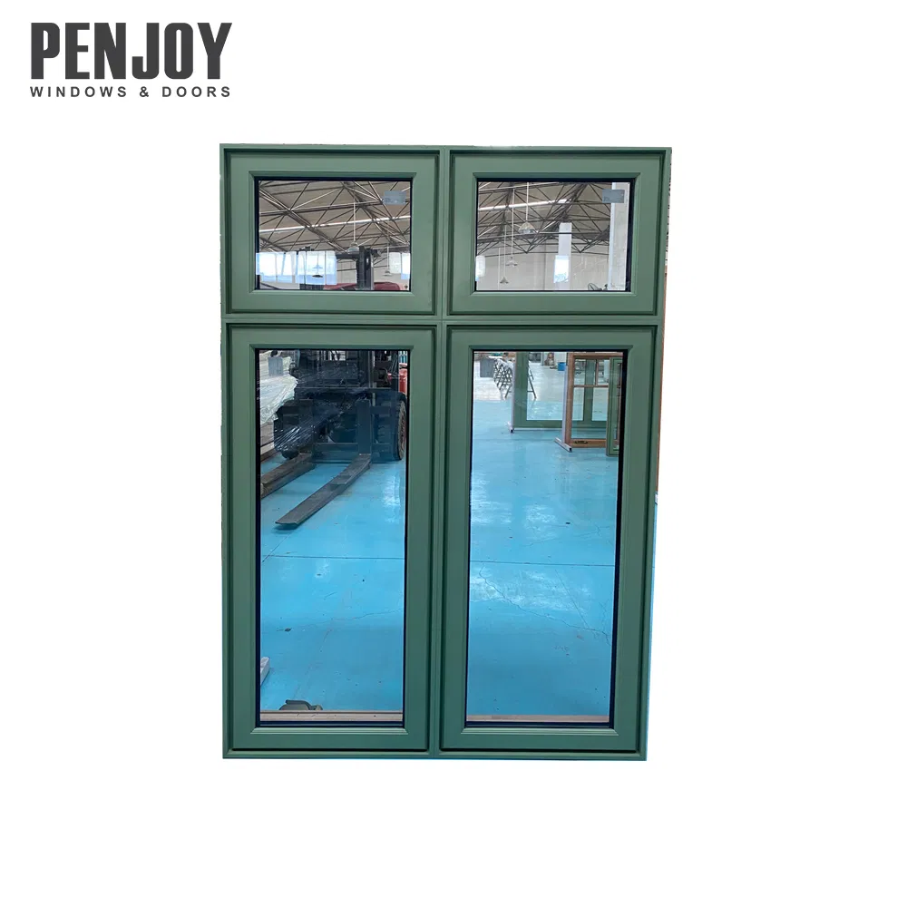 Penjoy Modern Villa Design Durable Aluminum Clad Wood Crank Casement Window