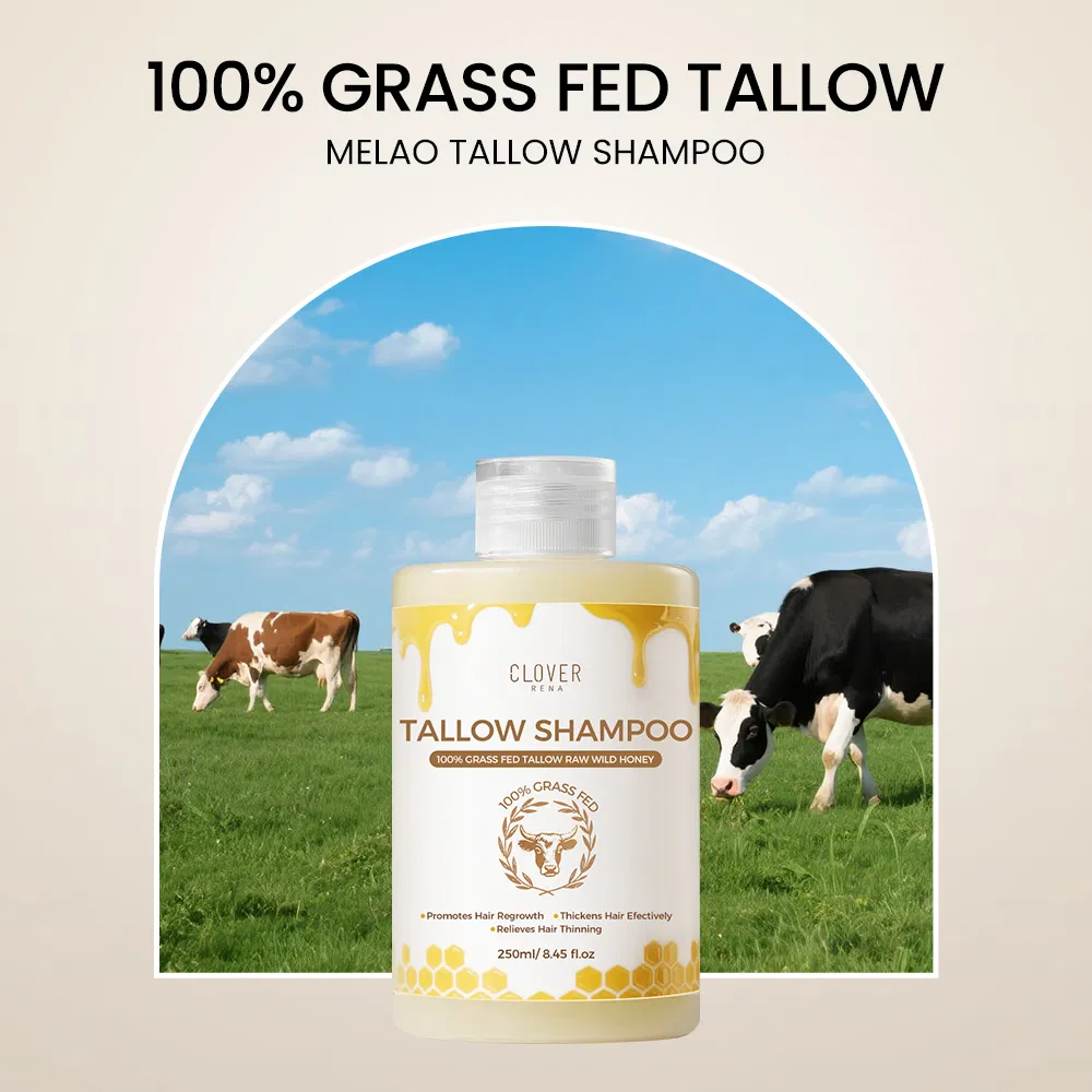 Herbal Organic Hair Care Products Beef Tallow Shampoo and Conditioner Repair Dry Damaged Hair