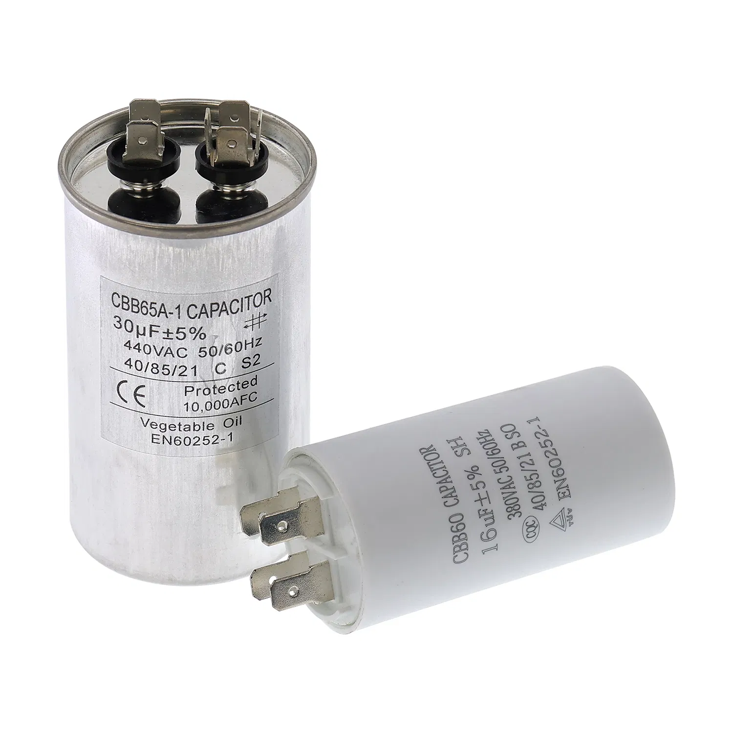 Dual Run Capacitor 45+5μF 440VAC, for AC Unit Compressor and Fan Motor