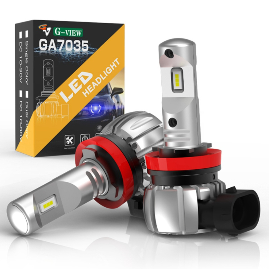 G-View GA7035 12V LED Headlight Bulbs Kit (H1, H3, H7, H8, H11, H16, H10, 880, 881, 9005, 9006, 9012) 6000LM
