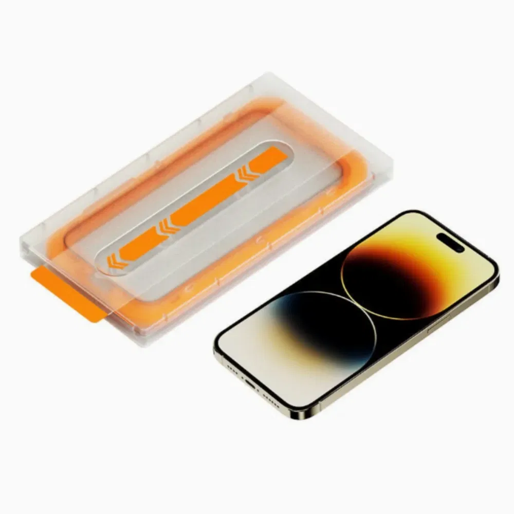 Phone Tempered Glass Screen Protector Film TPU Easy Installation Frame Screen Protector