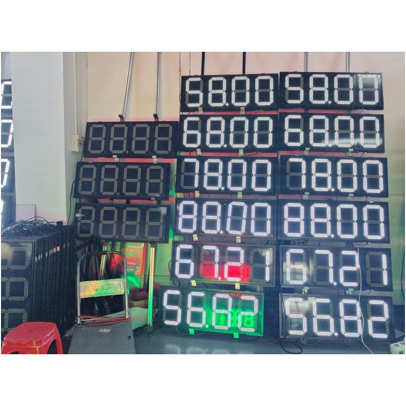 8"10"12"24" Red LED Petrol / Fuel / Oil Price Signs Oil Station 7 Segment Display with Remote Gas Price LED Sign