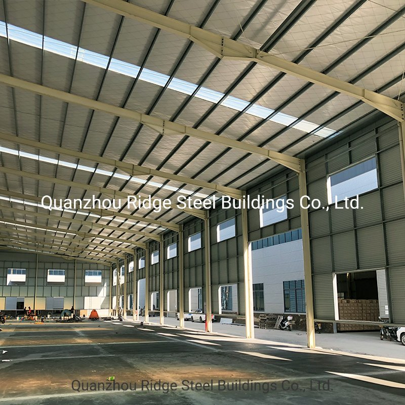 Steel Structural Platform Warehouse Design Clear Span Without Middle Column Steel Shed