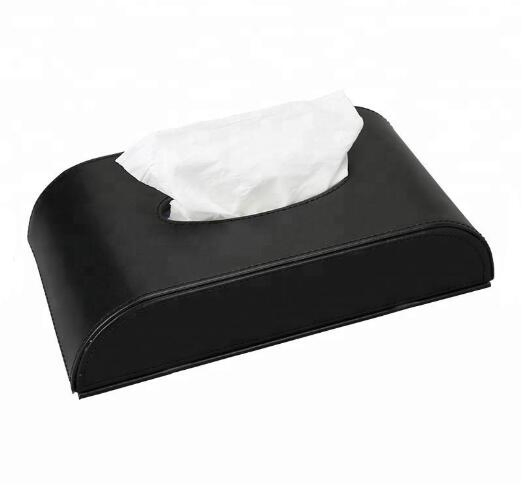 Wholesale Custom Logo PU Leather Car Tissue Box for Car