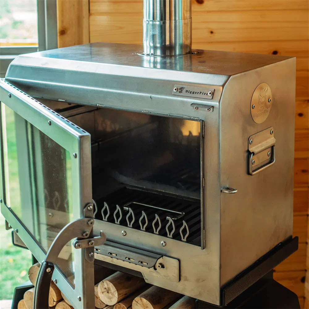 Large Freestanding Tent Living Room Heater Wood Burning Stove Indoor Decorative Table Fireplace