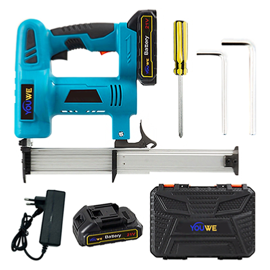 Cordless Nail Gun for Woodworking Projects with Battery and Charger