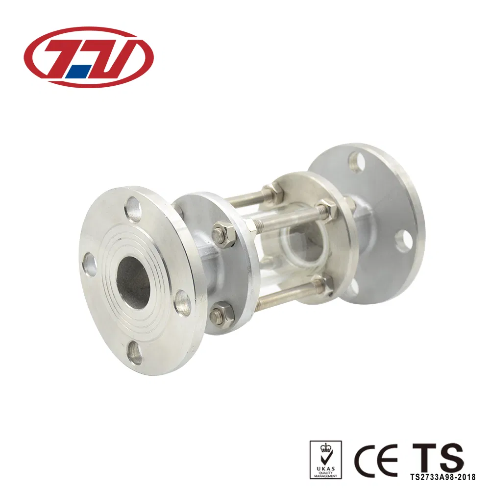 Stainless Steel High Pressure Transparent Flat Flange Sight Glass for Tank