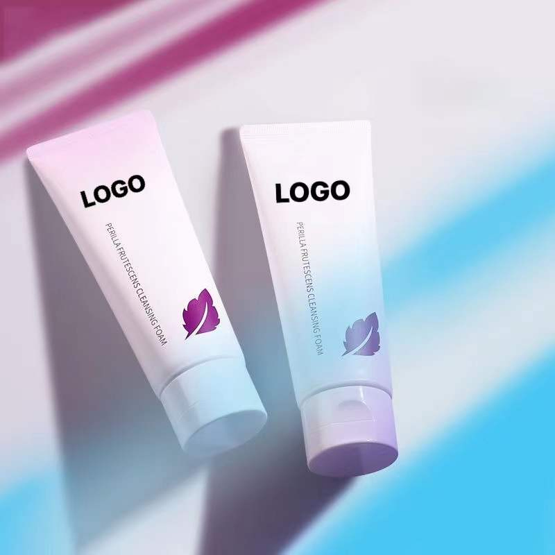 Custom Logo Skincare Bright Light Face Cleansing Foam Hydrating Facial Wash Cleanser