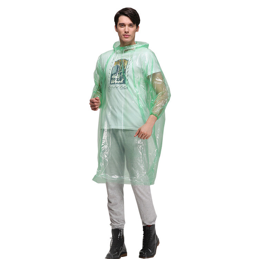 Emergency PE Jacket Raincoat Rain Poncho