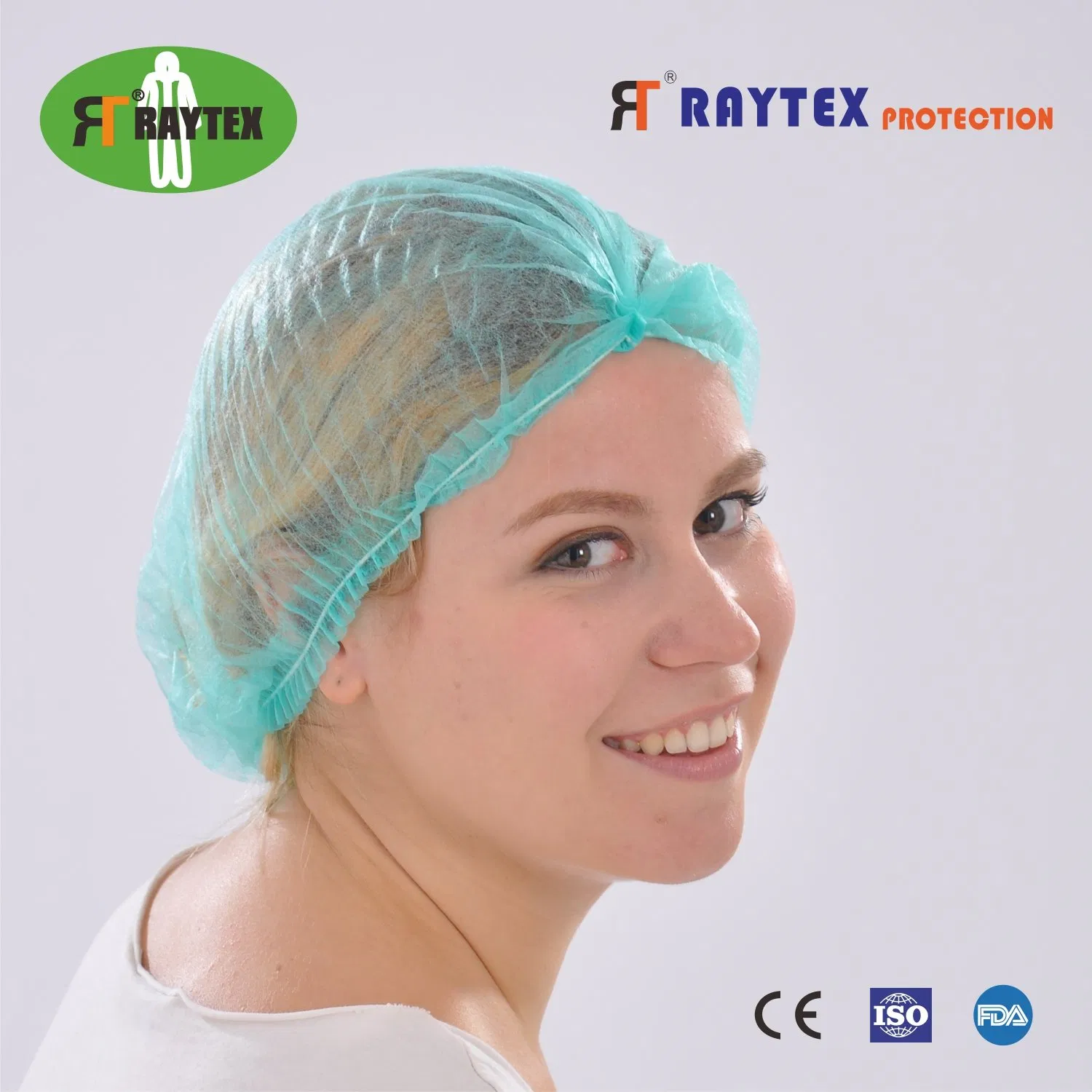 Disposable Protective Nonwoven Clip Round Mob Cap