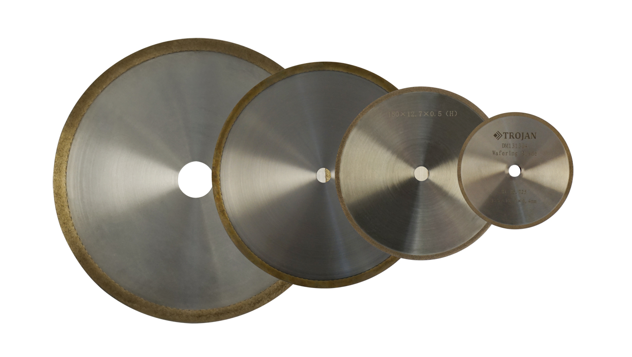 Wafering Blade for Cutting Hard Brittle Delicate Materials
