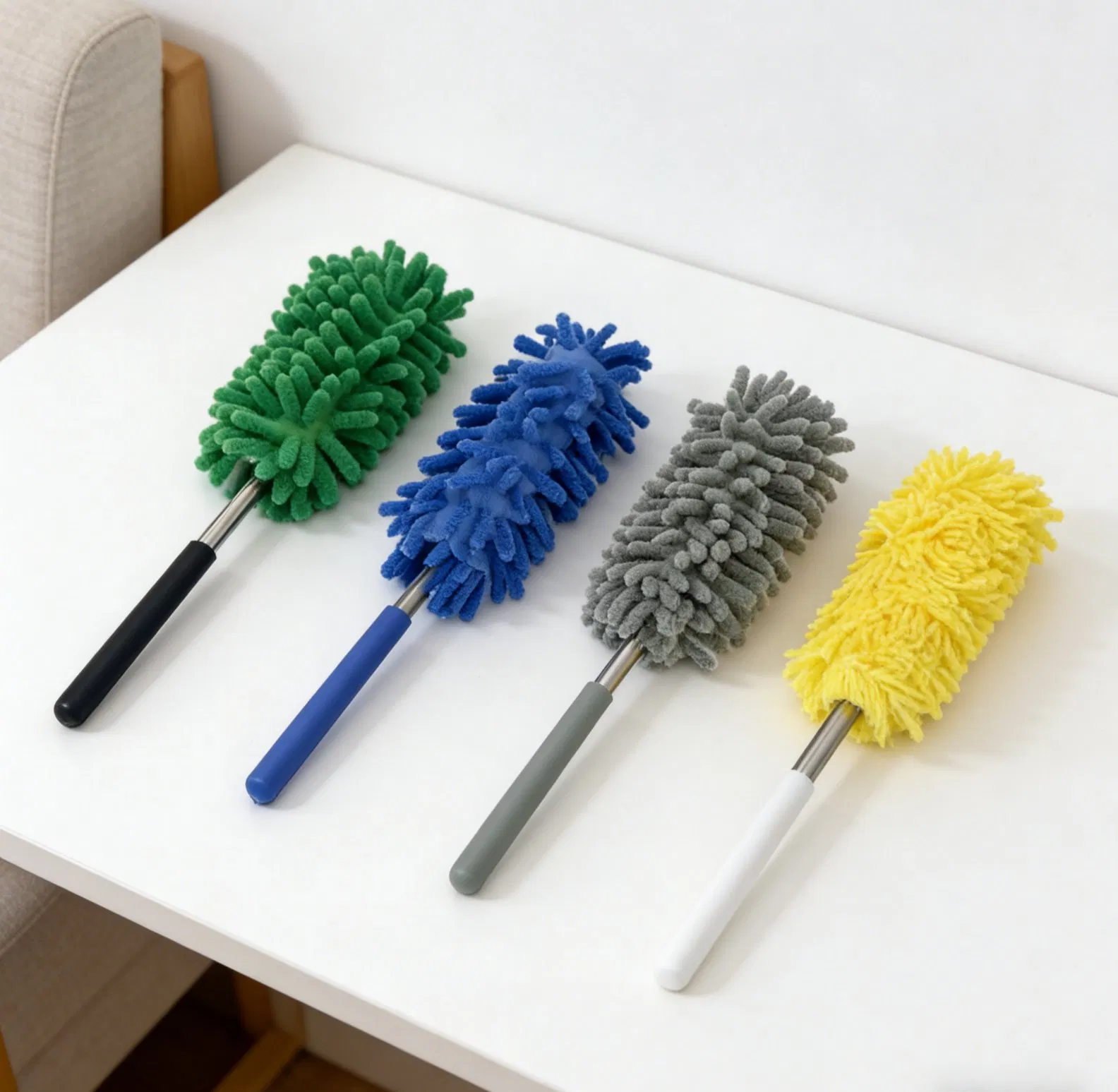 Factory Direct Extendable Chenille Microfiber Duster Wholesale Bulk Cleaning Tools for Home & Car