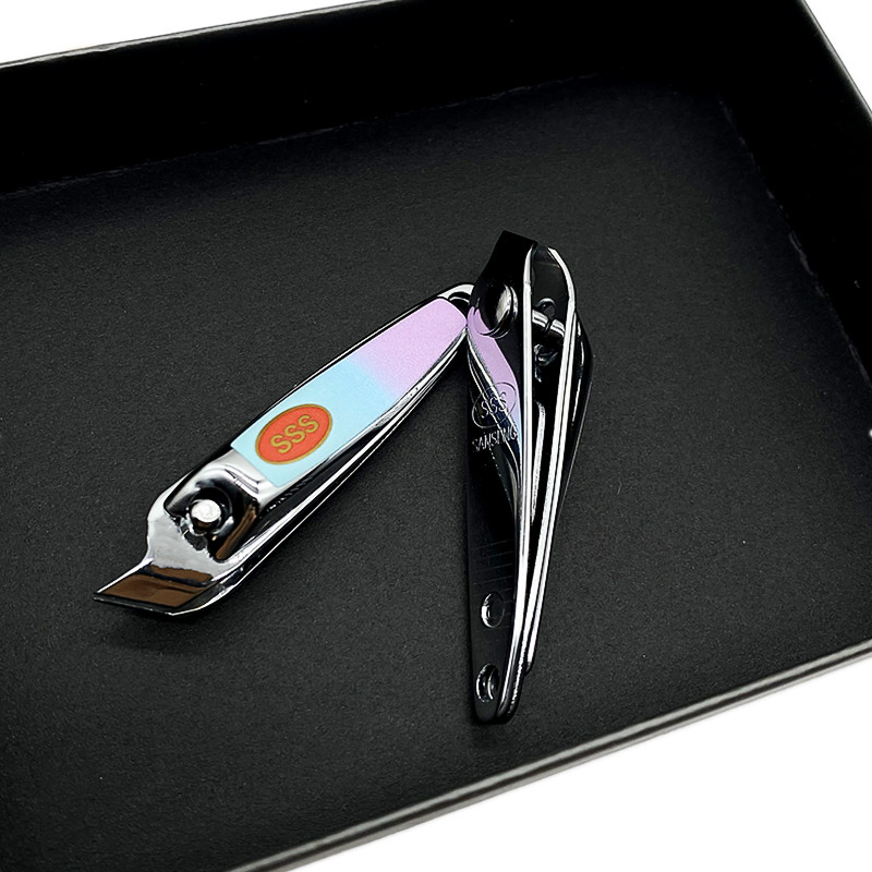 SSS 0751t-1 Gradient Color Nail Clippers Macron Color Nail Clippers Are Convenient for Oblique Mouth