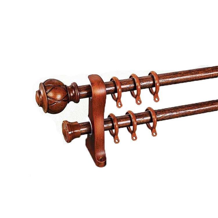 Manufacturer High Quality Wooden Curtain Poles and Accessories