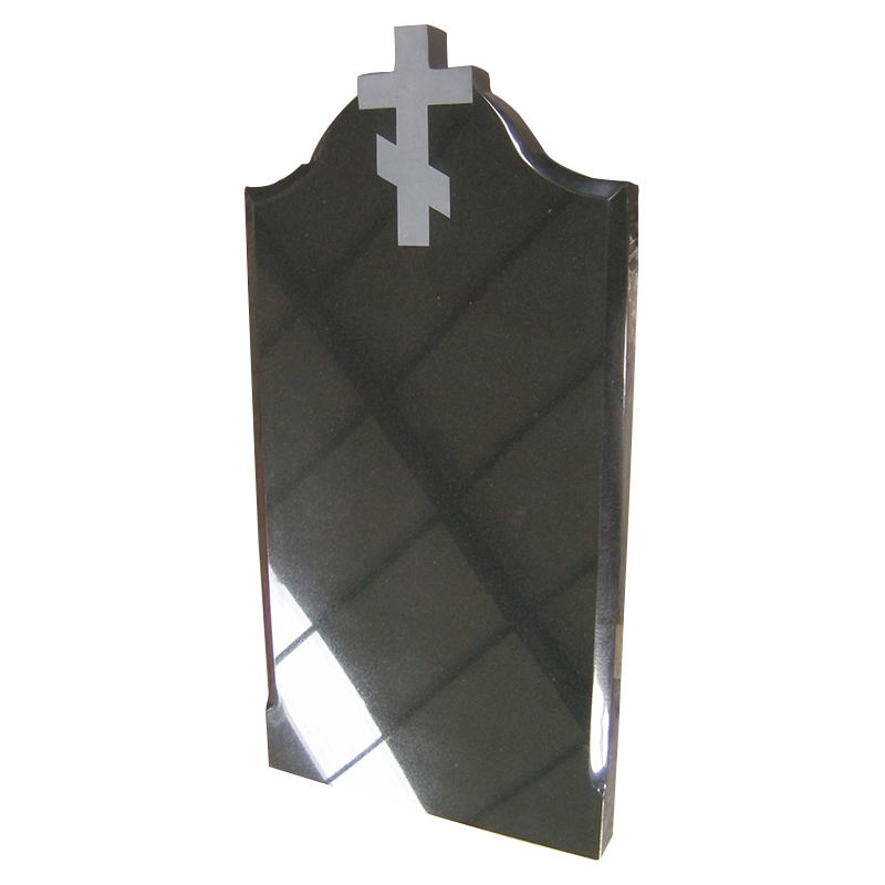 Wholesalers Black Russian Tombstone, China Black Granite Monument Headstone, European Granite Flat Headstone and Slab Engravment