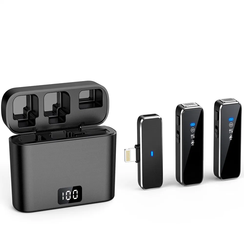 Hot Selling Wireless Collar Clip Mobile Phone Live Audio Reception Microphone