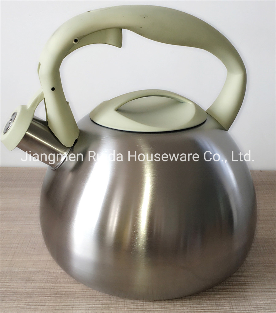 New Arrival 3.0 Liter Stainless Steel Whistling Kettle Teapot Tea Kettle in Beautiful Color Coating and Soft Touch Handle
