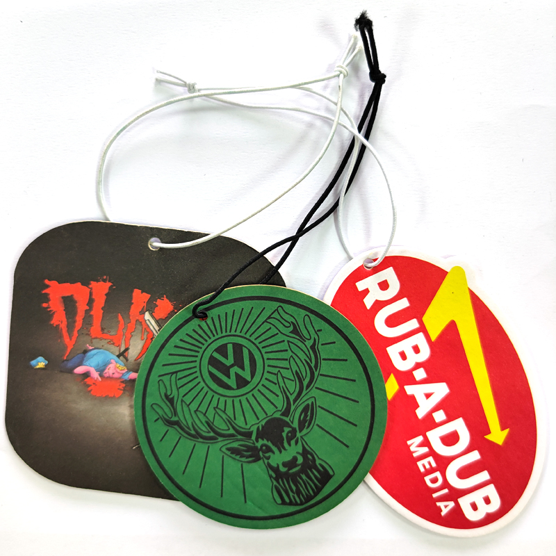Custom Design Decorative Auto Hanging Perfume Paper Air Freshener