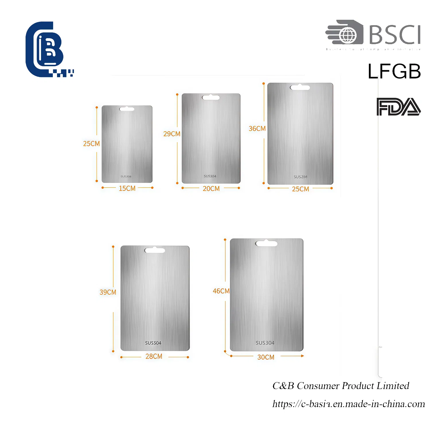 Titanium Cutting Board, Kitchen Chopping Board Double-Sided Durable