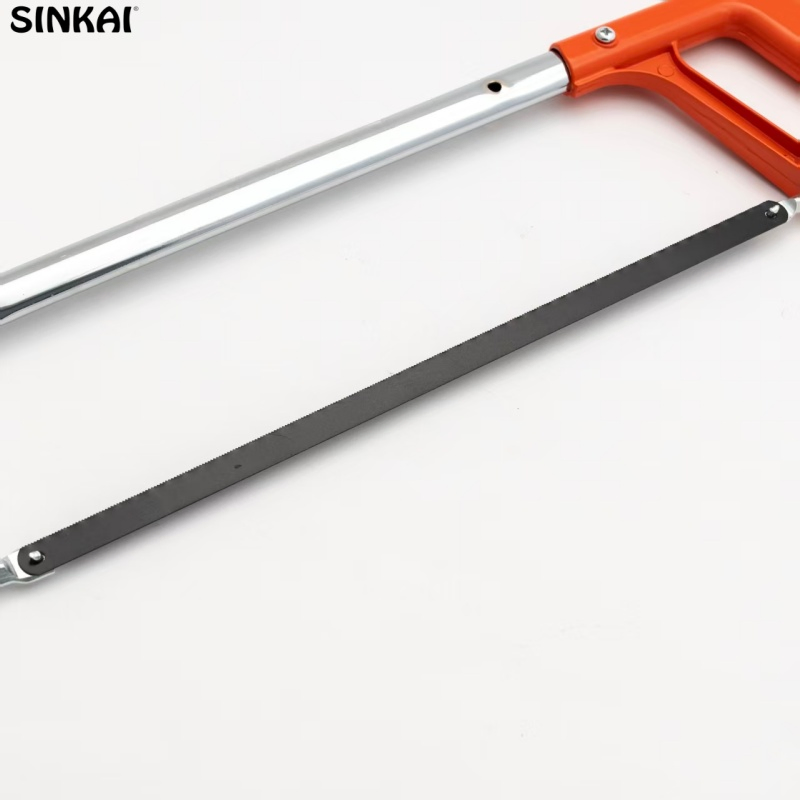 Steel Hacksaw Frame with Handle Lightweight Easy-Use DIY Industrial Saw for Metal & Drywall Slicing