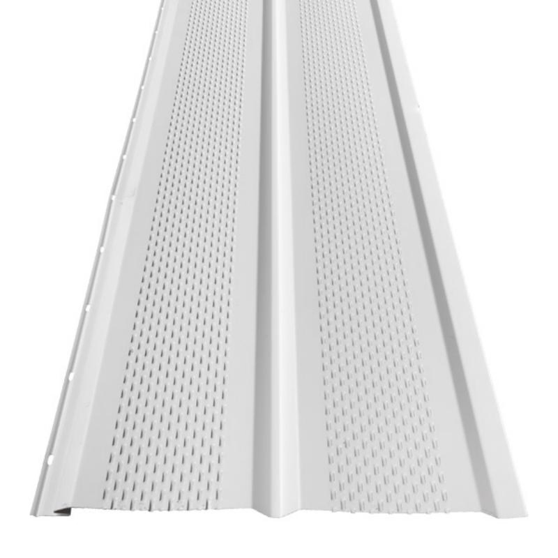 2 Panels Black Brown White Vented Aluminum Soffit