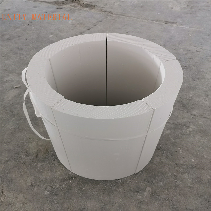 240 250 260 280 300kg/M3 Density Pipe / Calcium Silicate Sections for Hot Water Pipelines Pipe Lines