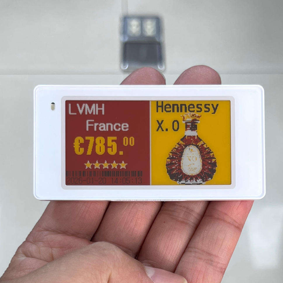 2.9-Inch Ultra-Compact BLE E-Ink NFC ESL Tag - Electronic Price Label for Grocery Stores