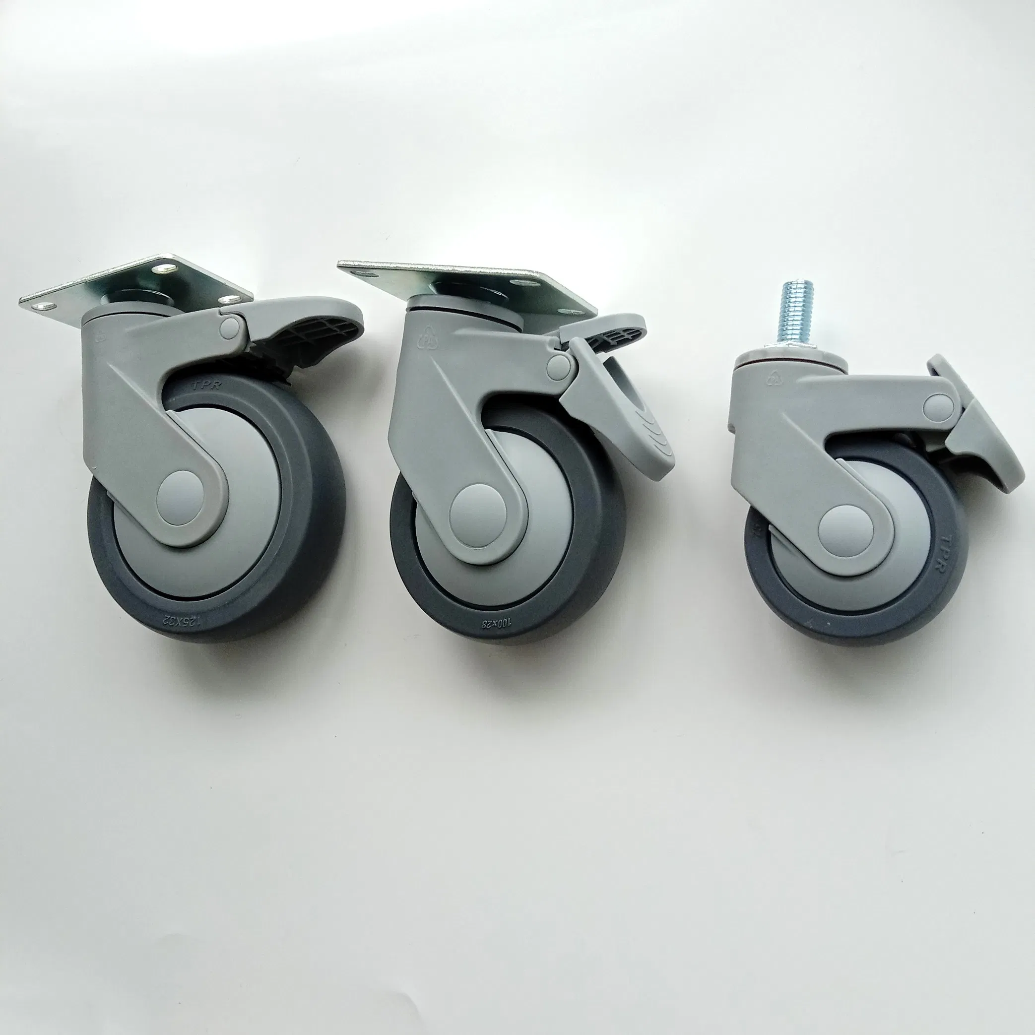 Factory Price Wholesale 5 Inch 125mm High Load Medical Hospital Bed Trolley Wheel Caster