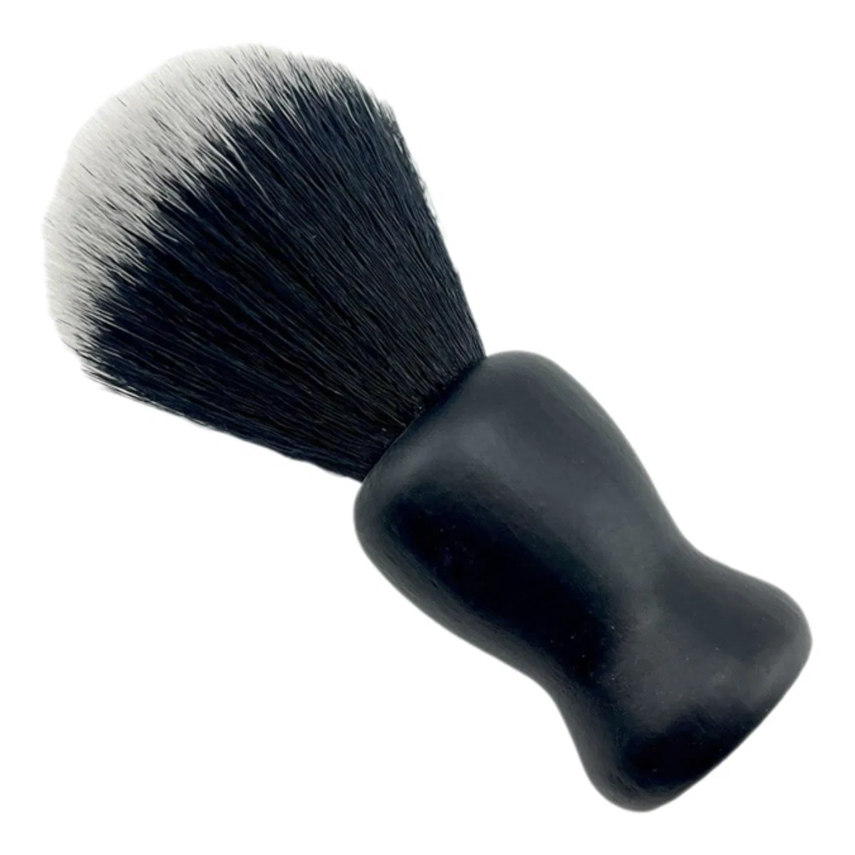 Custom Logo Wood Handle Barber Brush Facial Cleansing Hair Black Shaving Beard Brush for Men