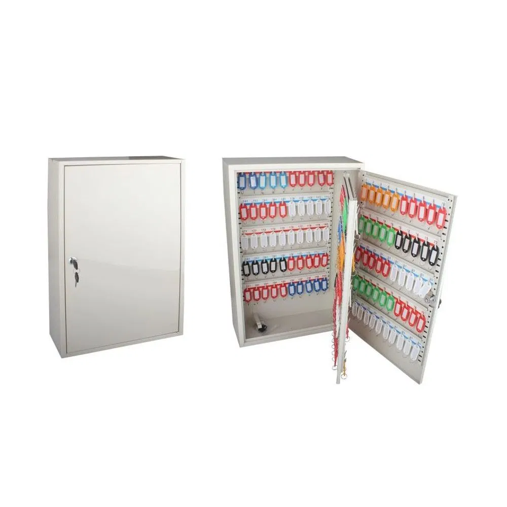 Large Storage Capacity Wear-Resistant Surface Hf300-45K Red Metal Storage Key Box