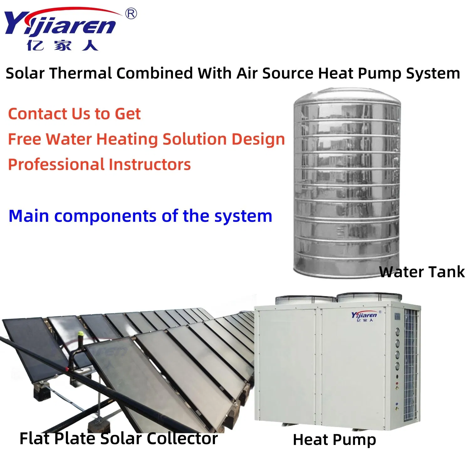 Плоский солнечный водонагреватель для дома