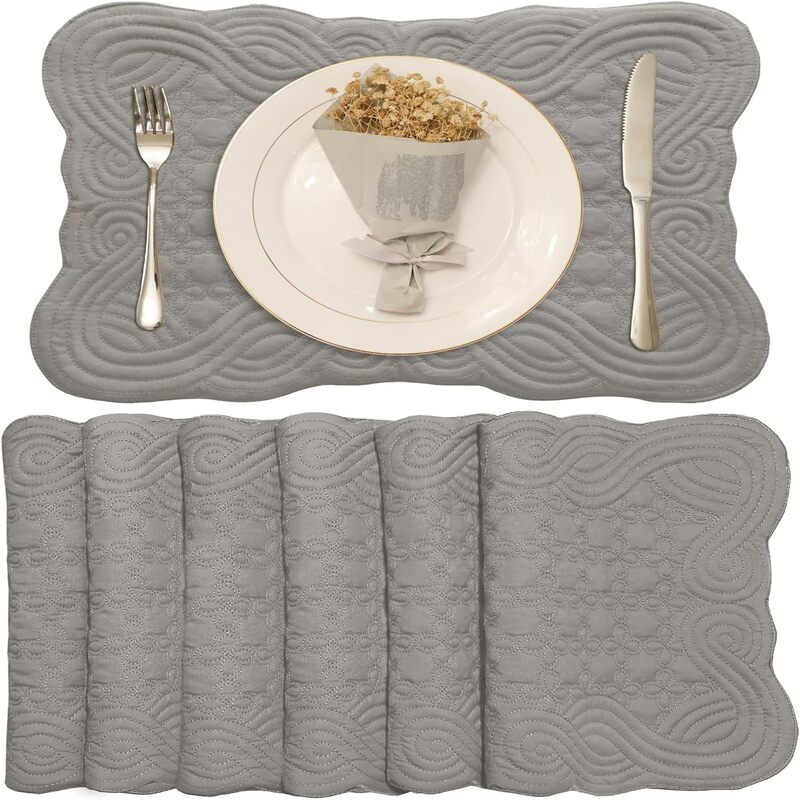 Stylish Farmhouse Table Placemats for Kitchen and Dining Use