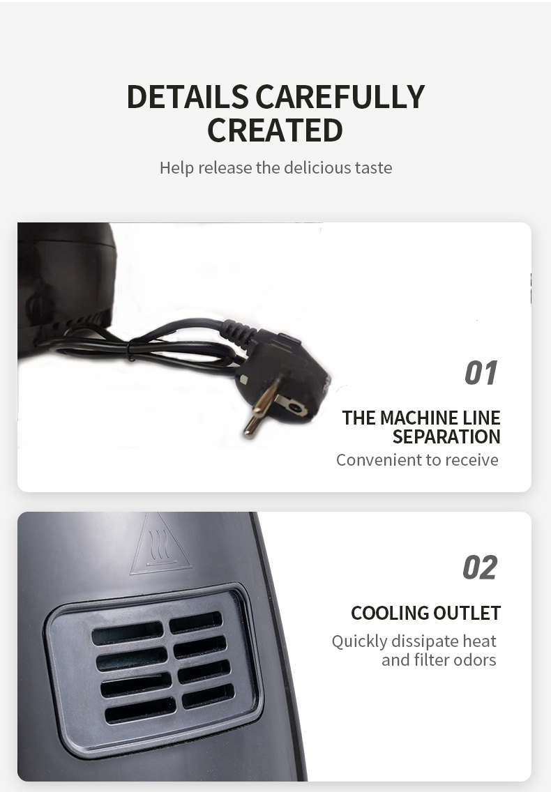 Household Electric Digital Frier Large Capacity Automatic Multi-Function Intelligent Airfryer