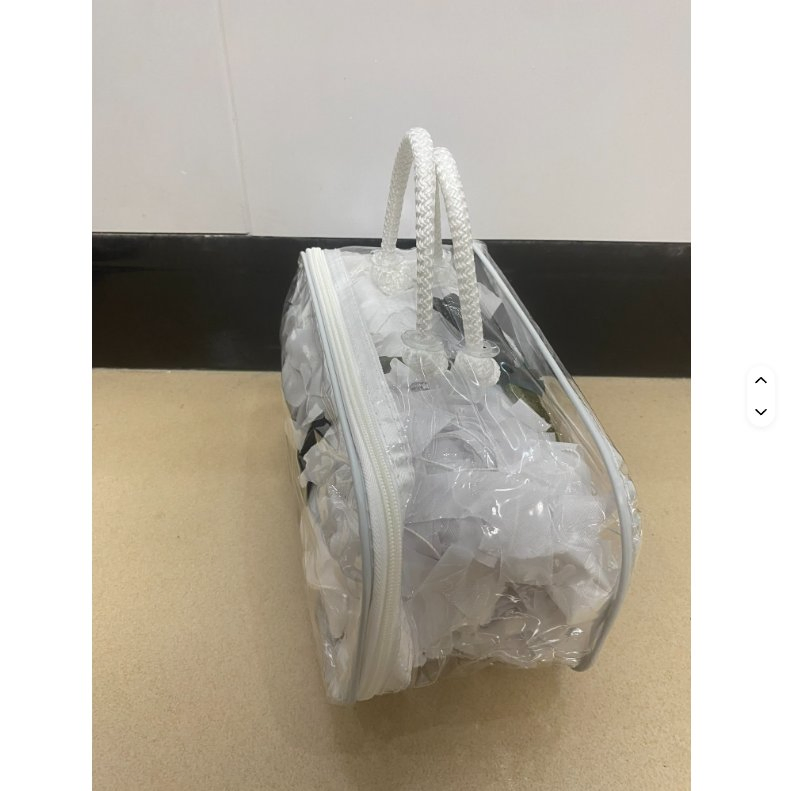 White Camouflage Net with Transparent Handbag Packaging, Outdoor Garden Decoration & Shade Net