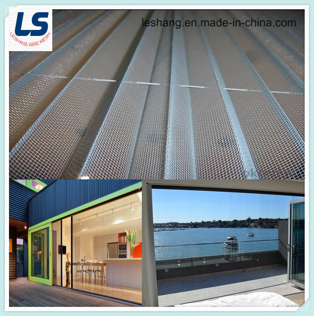 Retractable Pleated Wire Mesh for Window Screen