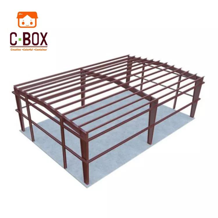 Cbox Commercial Easy Build Prefab Steel Structure Warehouse Workshop for Sale