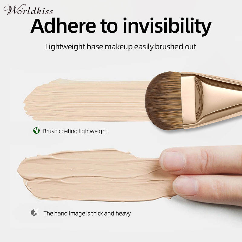 Applicator Brush Synthetic Hair Metal Handle High Quality Bristles Colorful Makeup Brush