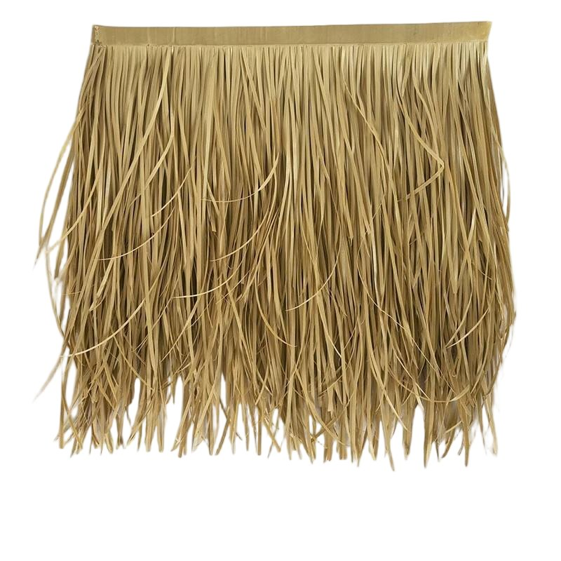 Synthetic Thatch Grass Roof Yellow Artificial Mexican Straw Roll Palapa Thatch Turf Grass