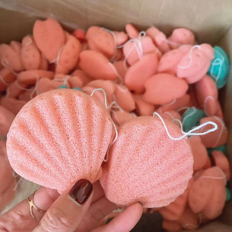 Hot Eco-Friendly Sell 100% Pure Naturally Cleaning Puff Natural Body Facial Konjac Cleansing Sponge Great for Acne and Exfoliating