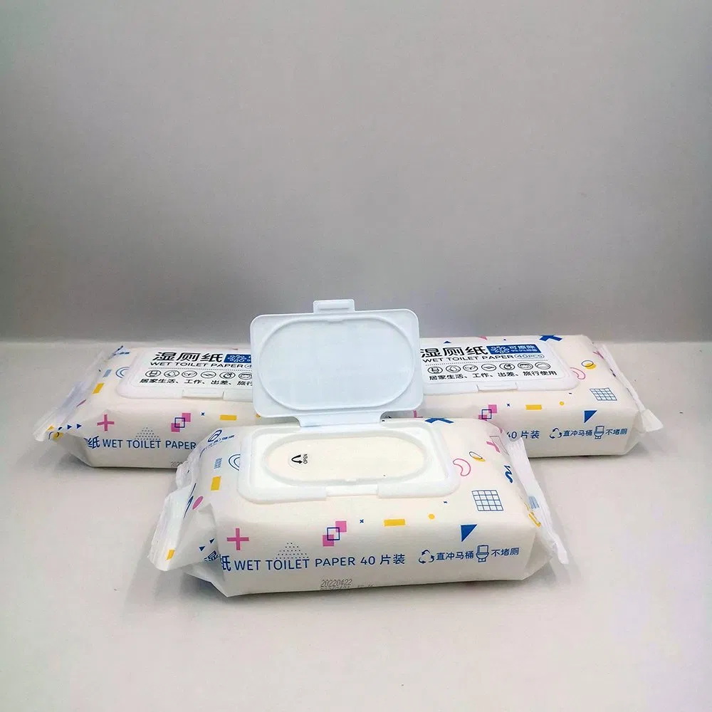 Hot Sell 100% Biodegradable Flushable Material Tissue Toilet Paper Wipes