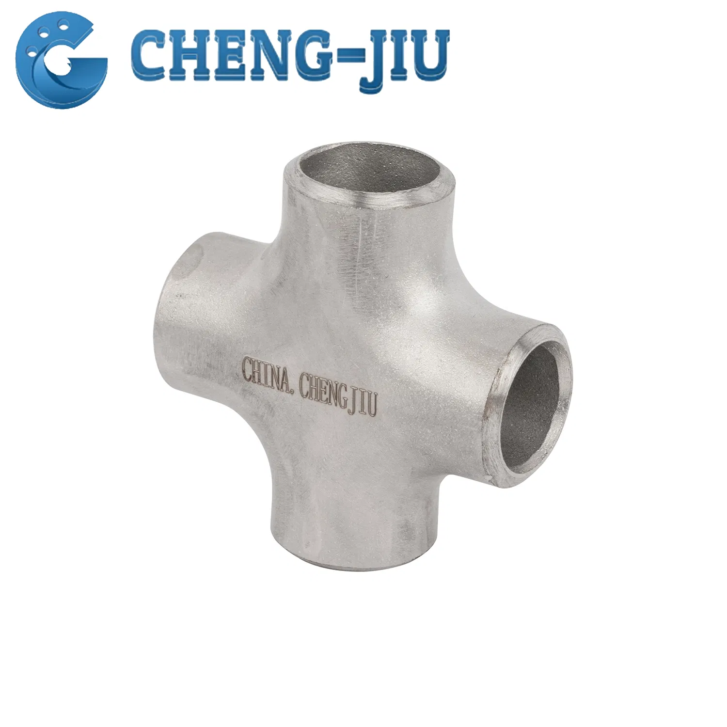 En10253-4 ASME ANSI B16.9 Mss Sp-43 DIN2605 JIS B2313 Sh3408 Sh3409 GB/T13401 Stainless Steel Pipe Butt Welding Cross Fitting 304/316L Sch10/20/40 0.875