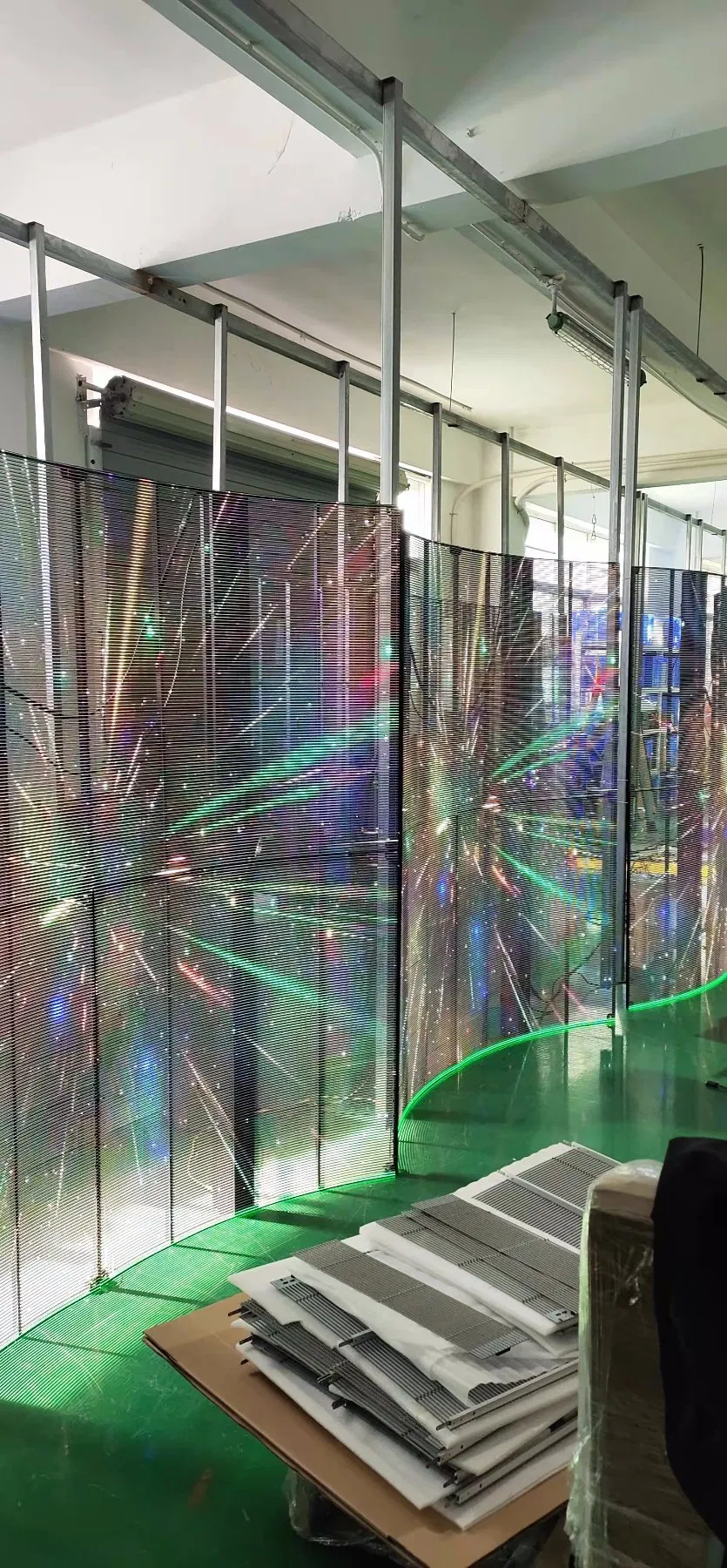 P10.42 Transparent Window Glass LED Display for Shopping Mall