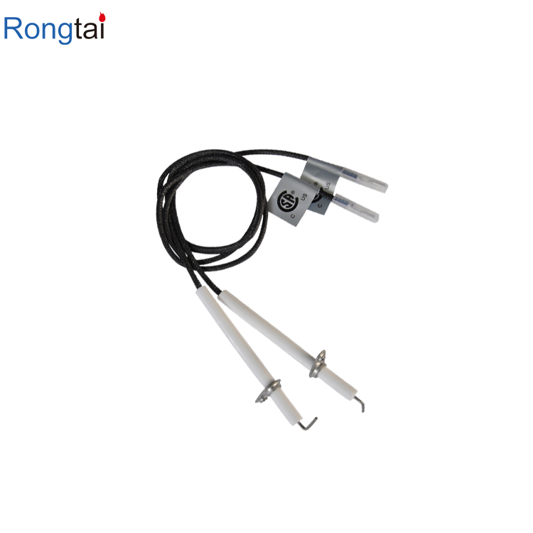 Gas Grill Stove Ignition Electrode Spark Plug with High Temperature Resistance Leads Igniter Sparker Pack of 2