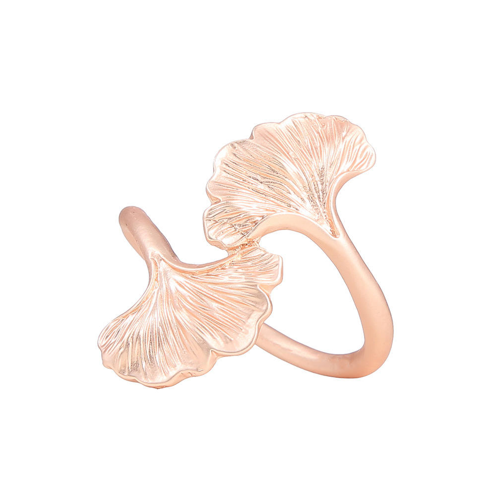 Wholesale Creative Ginkgo Leaf Napkin Ring Gold Leaf Napkin Buckle for Home Table
