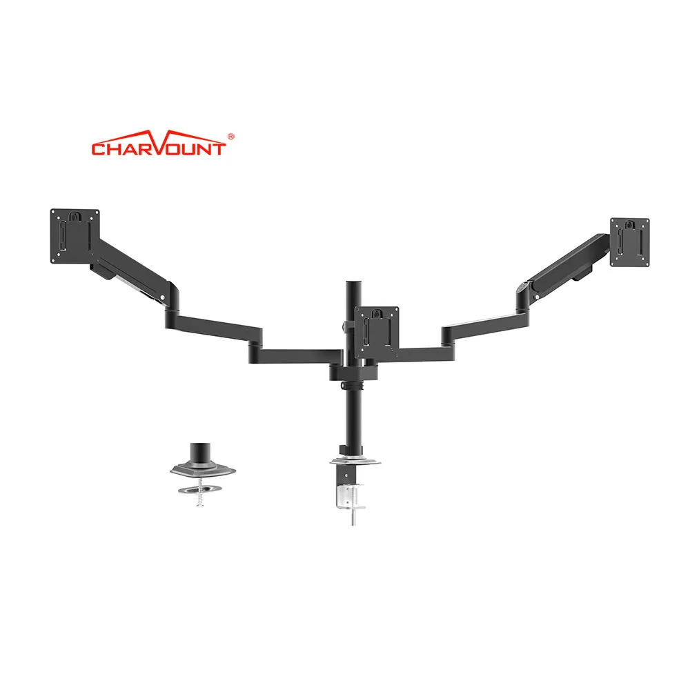 Factory Wholesale Monitor Arm Gas Spring Triple Monitor Mount