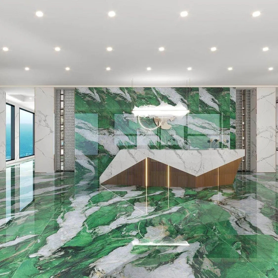 Marble Porcelain Tiles 900*1800mm Flooring Wall Tiles Promotion Anti-Slip for Dining Room