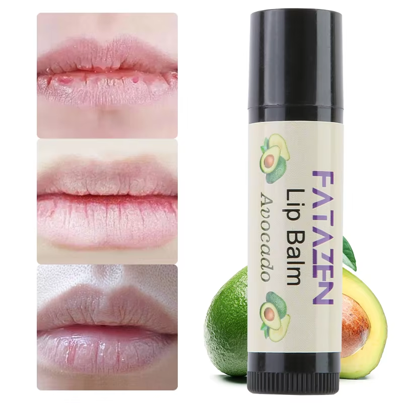Beauty Products Organic Honey Shea Butter Lip Balm Private Label Avocado Flavor Eco Chapstick OEM Odmmoisturizing Lip Butter